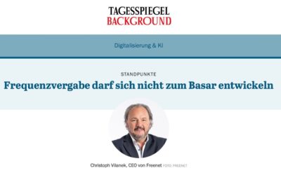 Die Frequenzvergabe darf sich nicht zum Basar entwickeln